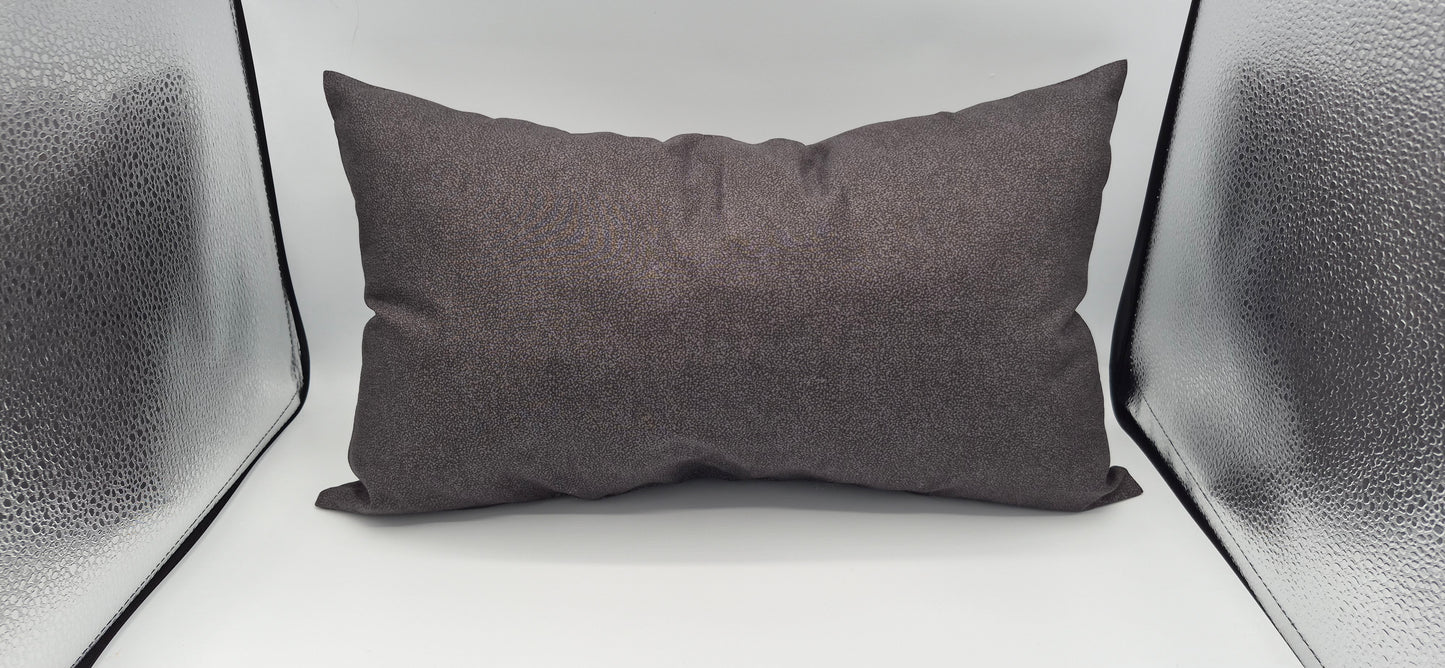 Small Décor Black Pillow with Floral Vinyl Design