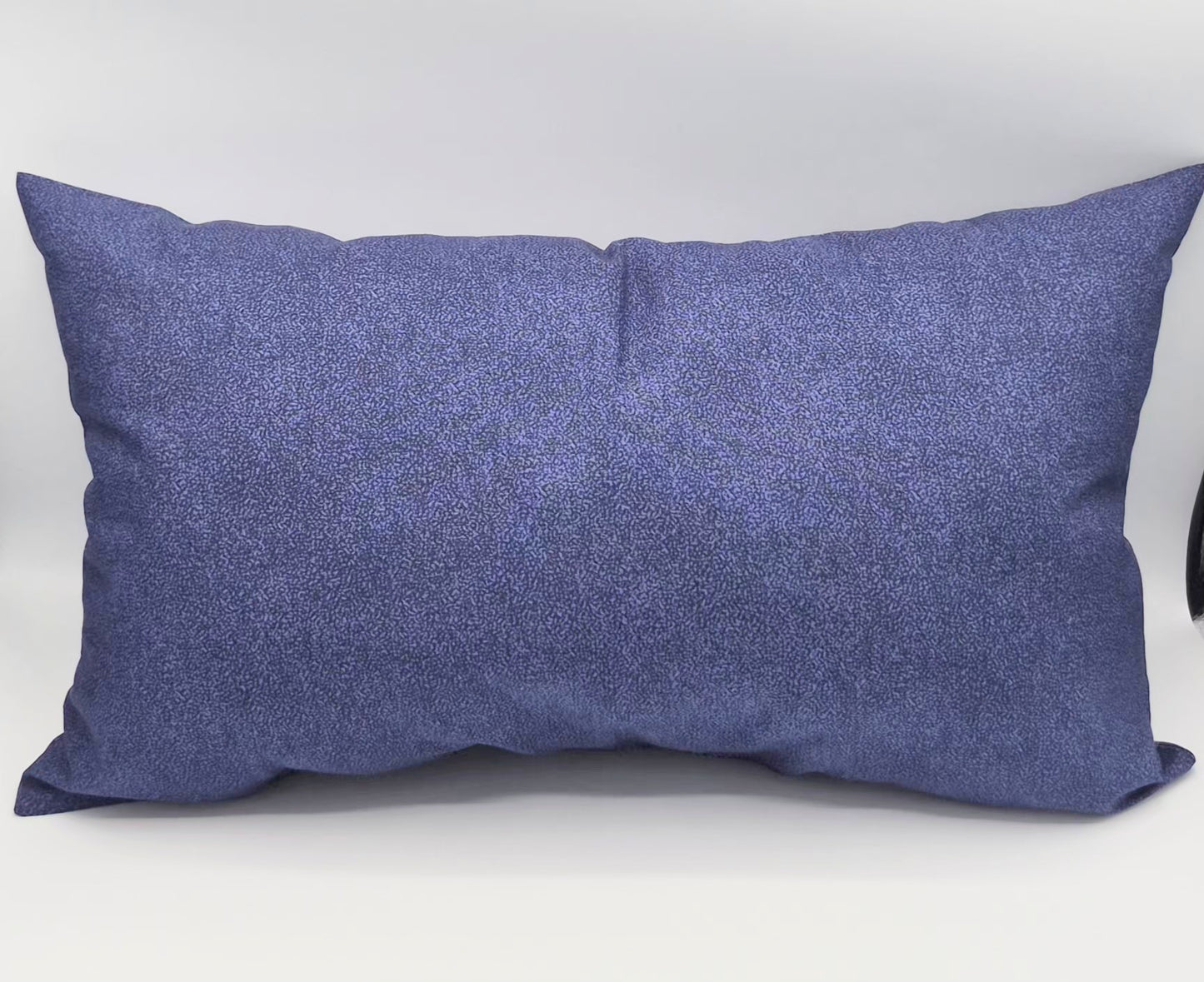 Small Decor Navy Blue Pillow with Floral Vinyl Design
